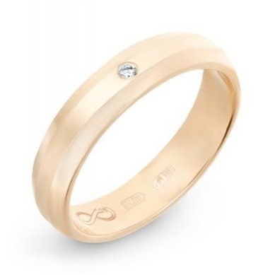 Обручальное кольцо R01-WED-00007-М13370 - Ювелирный бренд Московский ювелирный завод