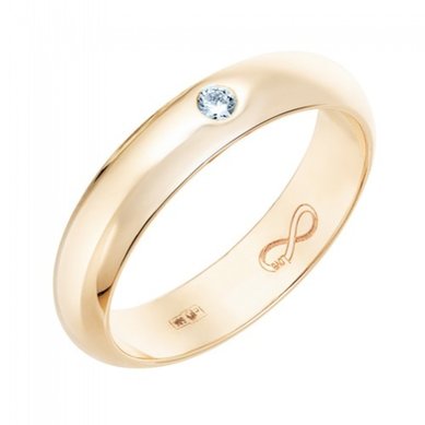 Обручальное кольцо R01-WED-00015-М13371 - Ювелирный бренд Московский ювелирный завод