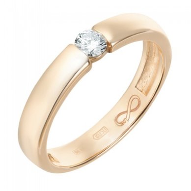 Обручальное кольцо R01-WED-00022-М13376 - Ювелирный бренд Московский ювелирный завод