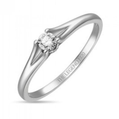 Помолвочное кольцо R01-SL06-015-G2-М13380 - Ювелирный бренд Московский ювелирный завод