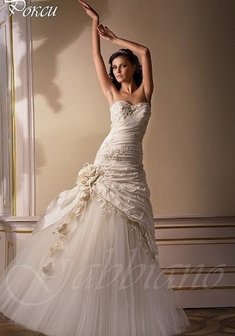 Свадебное платье Л46824. С пышной юбкой, длинное без шлейфа.