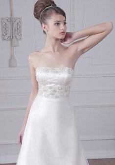 Свадебное платье Л46828. А-силуэт, длинное без шлейфа.