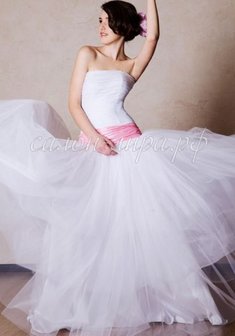 Свадебное платье Л46833. С пышной юбкой, длинное со шлейфом.