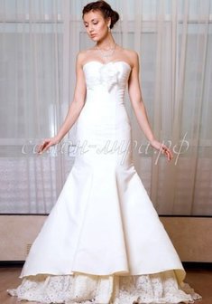 Свадебное платье Л46834. Силуэт Русалка (Рыбка), длинное со шлейфом.