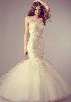 Свадебное платье Л46856. Силуэт Русалка (Рыбка), длинное без шлейфа.