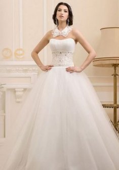 Свадебное платье B46992. С пышной юбкой, длинное со шлейфом.