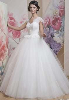 Свадебное платье B47008. С пышной юбкой, длинное без шлейфа.