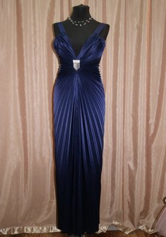 Вечернее платье B47043. В греческом стиле, длинное без шлейфа.