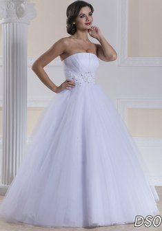 Свадебное платье К47080. С пышной юбкой, длинное без шлейфа.