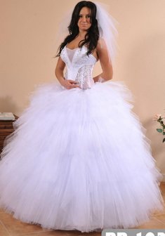 Свадебное платье К47085. С пышной юбкой, длинное без шлейфа.