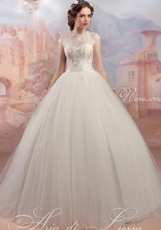 Свадебное платье V47891. С пышной юбкой, длинное без шлейфа.