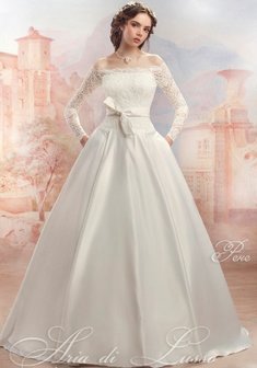 Свадебное платье V47898. А-силуэт, длинное без шлейфа.