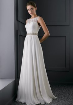 Свадебное платье V47903. В греческом стиле, длинное без шлейфа.